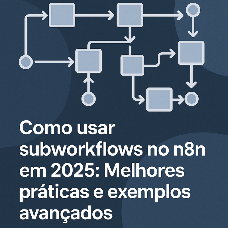 Uma imagem sobre Como usar subworkflows no n8n em 2025 + exemplos