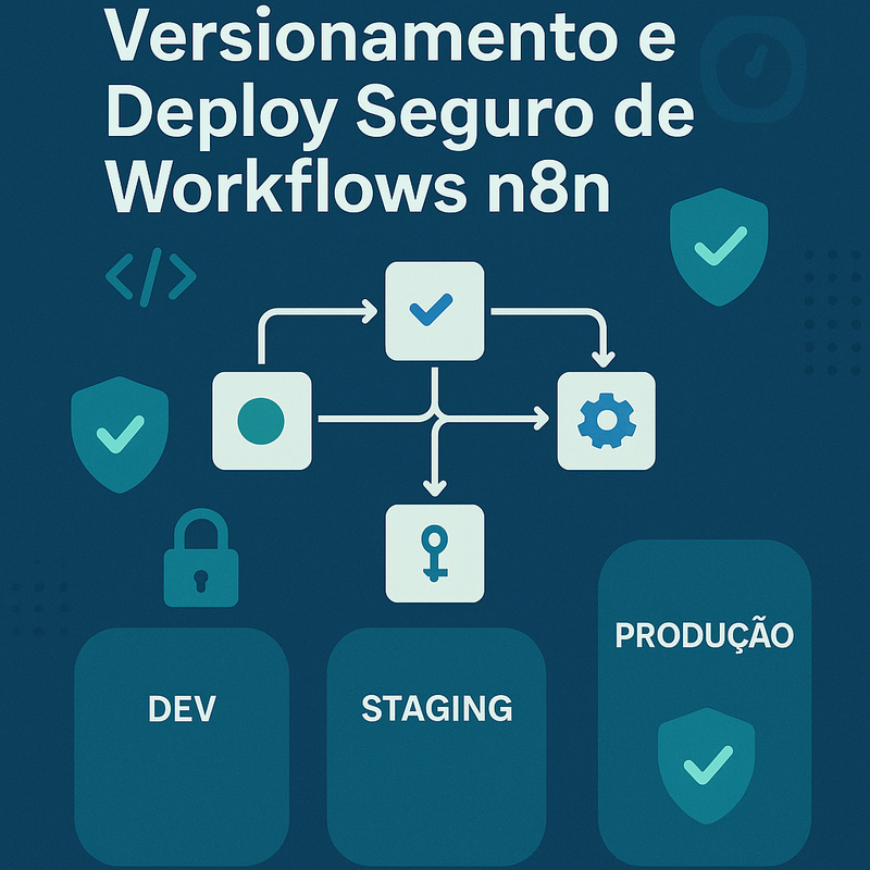 Uma imagem sobre Versionamento e deploy seguro de workflows n8n