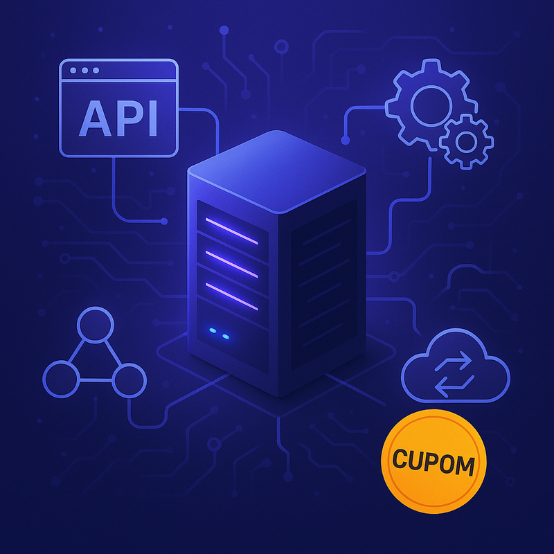 Uma imagem sobre VPS da Hostinger para APIs e Integrações com Cupom