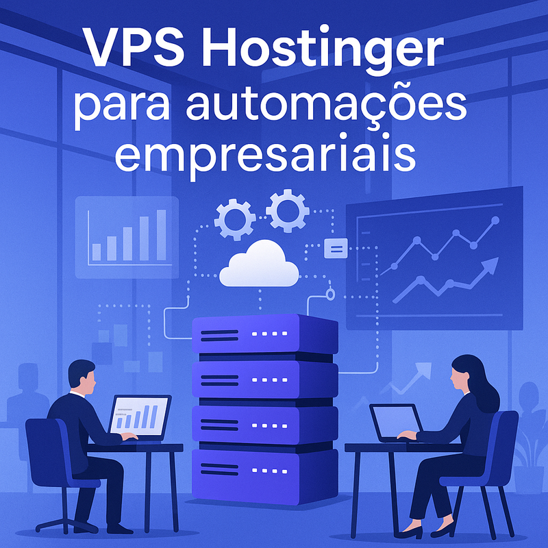 Uma imagem sobre VPS Hostinger para automações empresariais