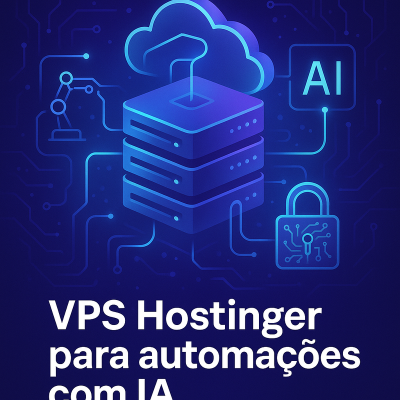 Uma imagem sobre VPS Hostinger para automações com IA: guia seguro 2025