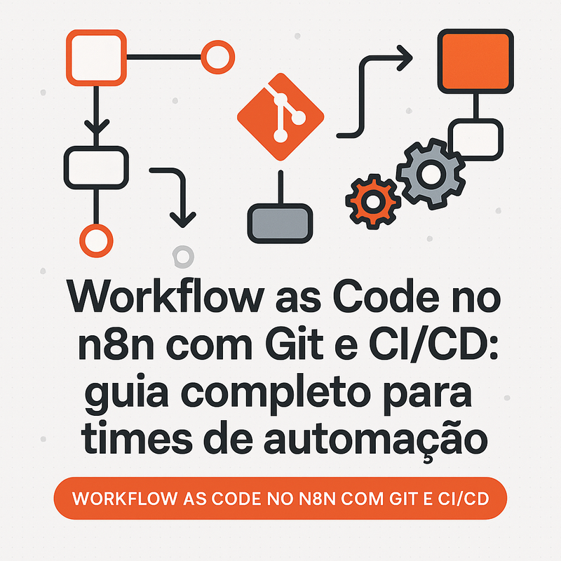 Uma imagem sobre Workflow as Code n8n com Git e CI/CD: guia prático