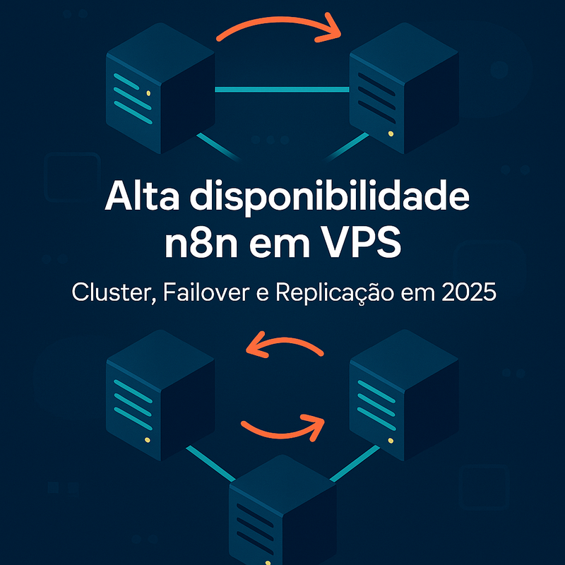 Alta disponibilidade n8n em VPS: Cluster, Failover e Replicação em 2025