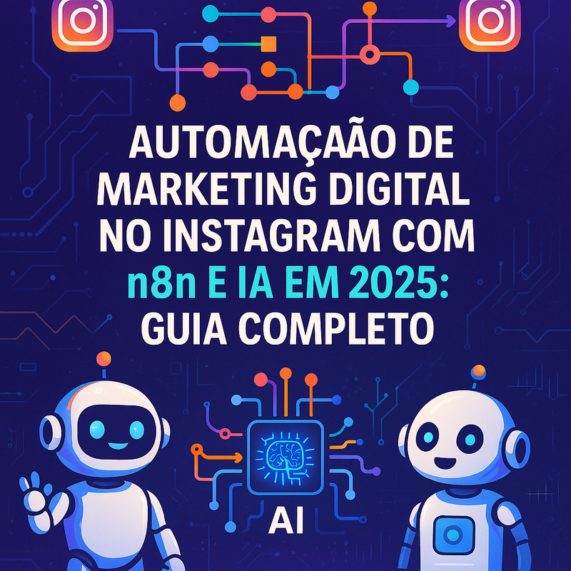 Uma imagem sobre Automação de marketing Instagram n8n e IA 2025