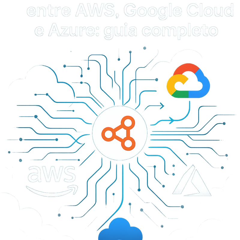 Uma imagem sobre Automação multi-cloud com n8n entre AWS, Google Cloud e Azure