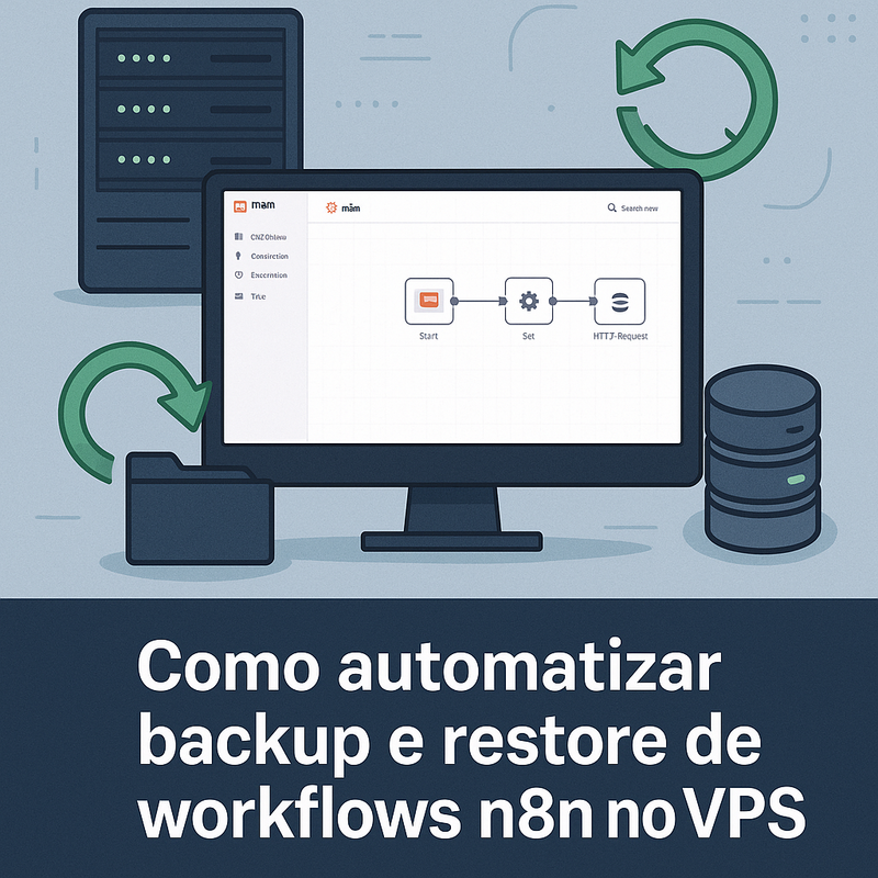 Como automatizar backup e restore de workflows n8n no VPS