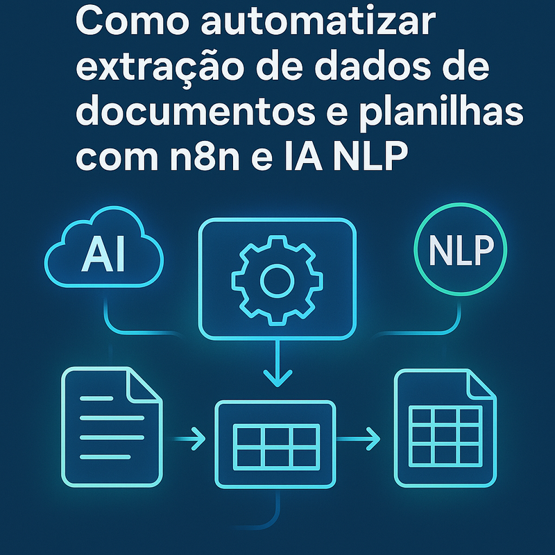 Como automatizar extração de dados de documentos e planilhas com n8n e IA NLP