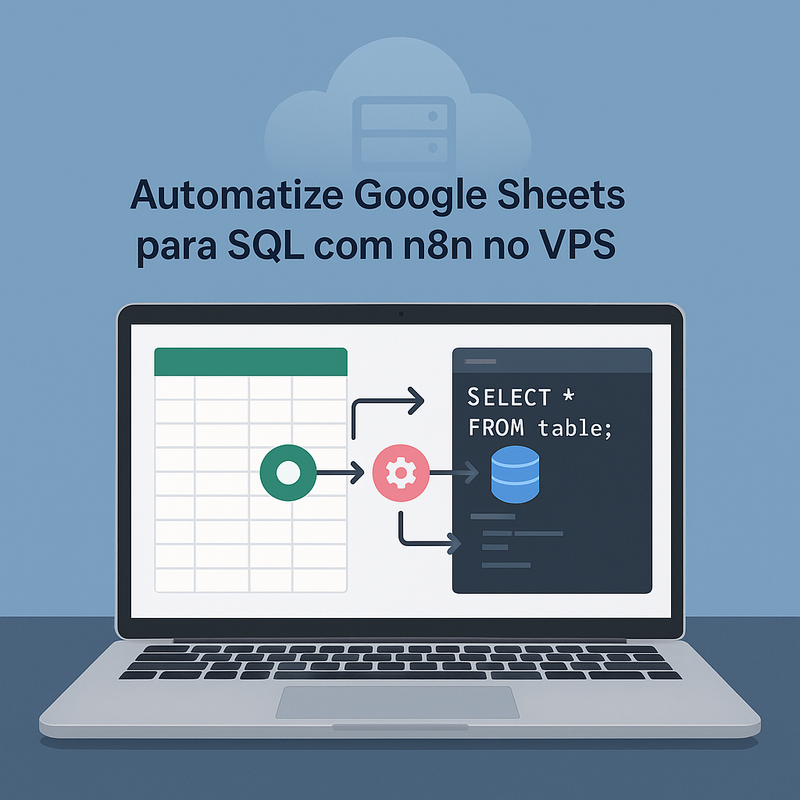 Uma imagem sobre Automatizar importação Google Sheets para SQL com n8n VPS