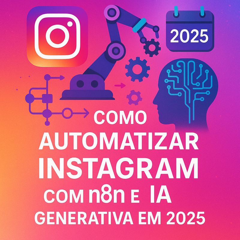 Uma imagem sobre Automatizar Instagram com n8n e IA Generativa 2025