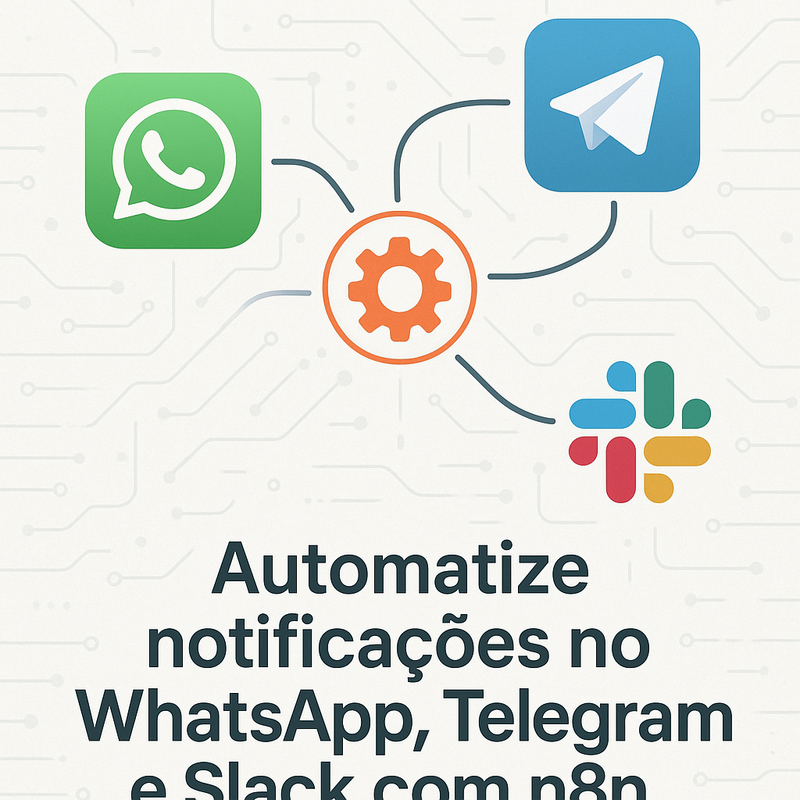 Uma imagem sobre Automatizar notificações WhatsApp Telegram Slack n8n