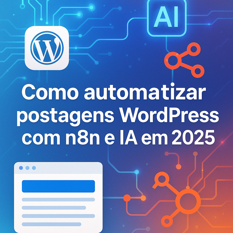 Uma imagem sobre Automatizar postagens WordPress com n8n e IA 2025