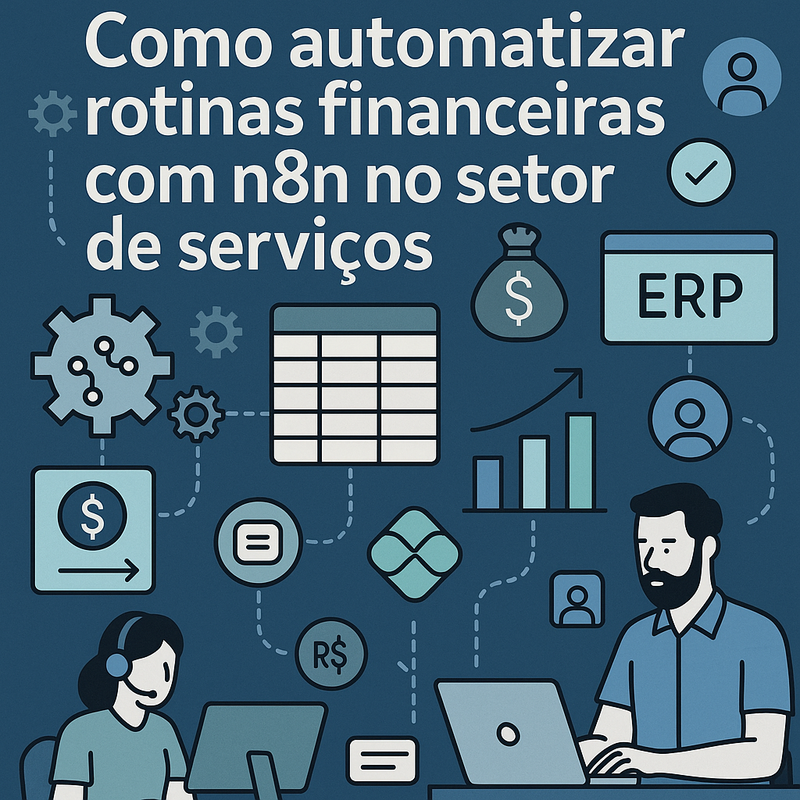 Uma imagem sobre Automatizar rotinas financeiras com n8n no setor de serviços