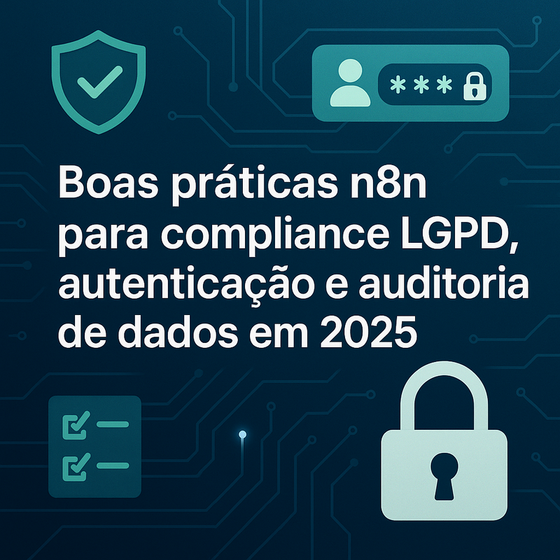 Uma imagem sobre Boas práticas n8n compliance LGPD 2025