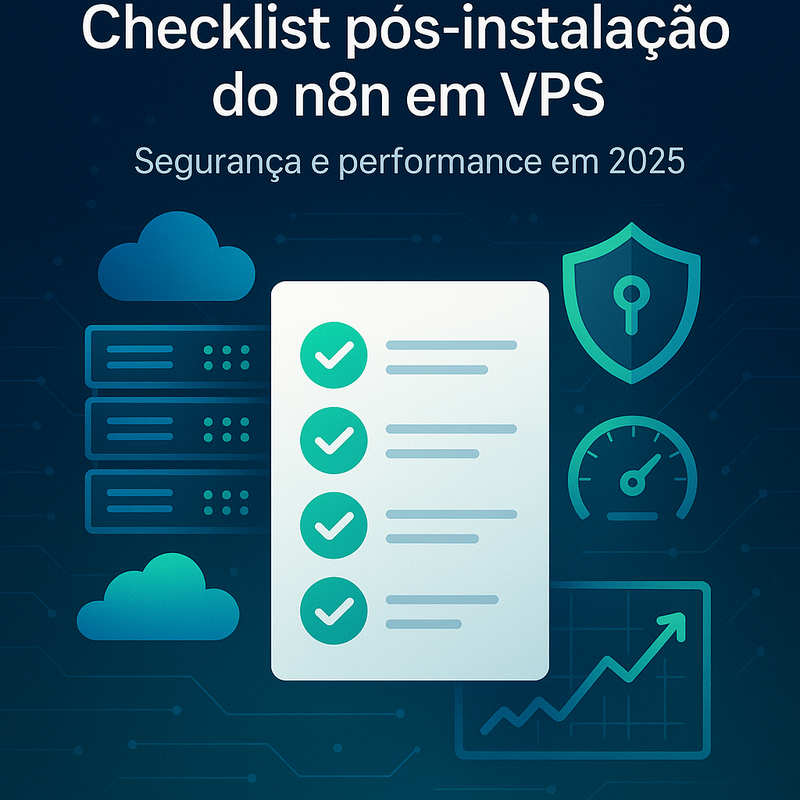 Uma imagem sobre Checklist pós-instalação n8n VPS segurança e performance