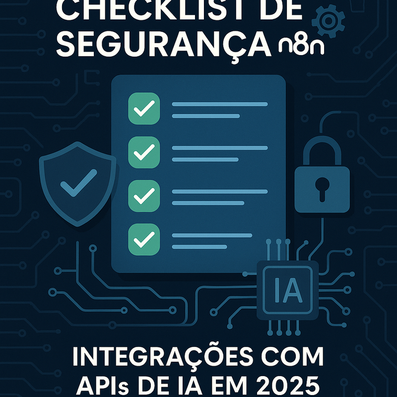 Uma imagem sobre Checklist de segurança n8n integrações APIs de IA 2025