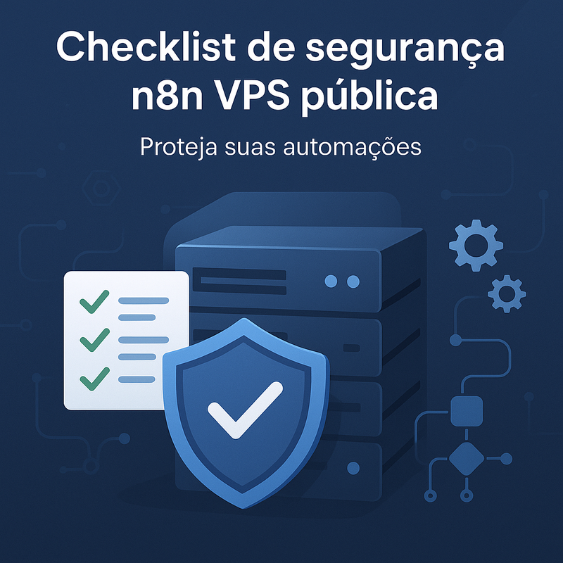 Uma imagem sobre Checklist de segurança n8n VPS pública: automações seguras
