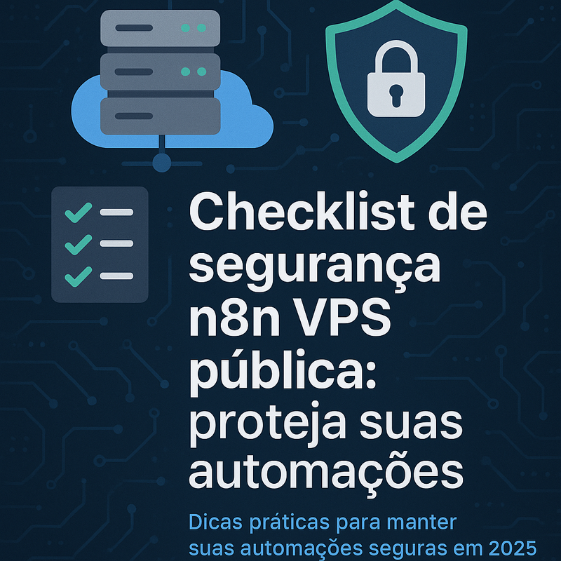 Uma imagem sobre Checklist de segurança n8n VPS pública: guia completo