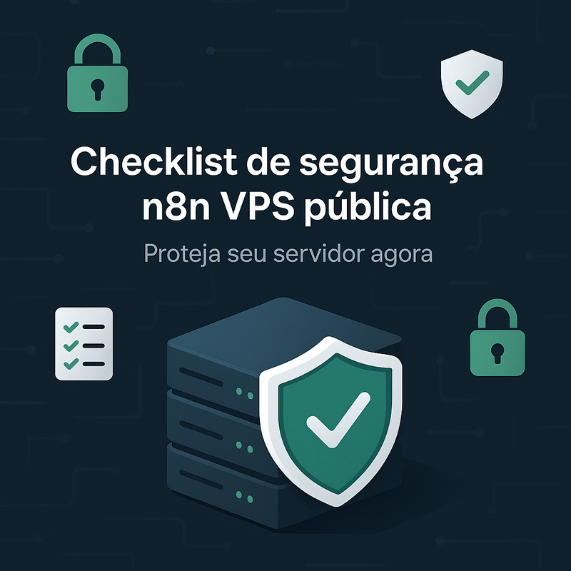 Uma imagem sobre Checklist de segurança n8n VPS pública: guia essencial