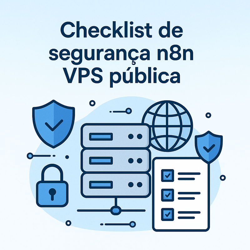 Uma imagem sobre Checklist de segurança n8n VPS pública: guia essencial