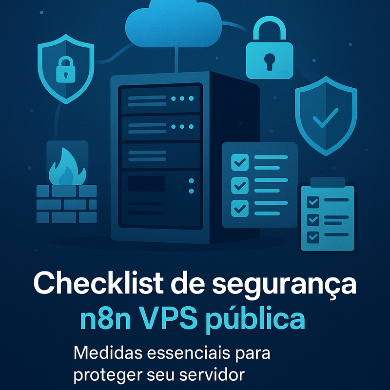 Uma imagem sobre Checklist de segurança n8n VPS pública: guia essencial