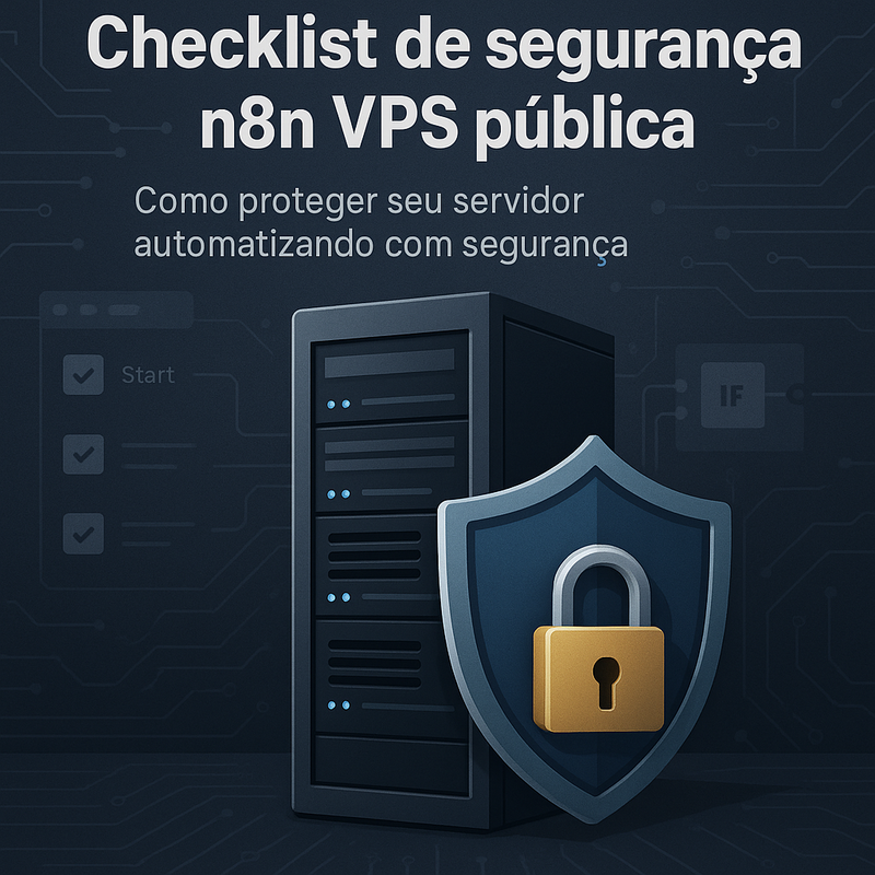 Uma imagem sobre Checklist de segurança n8n VPS pública para proteger seu servidor