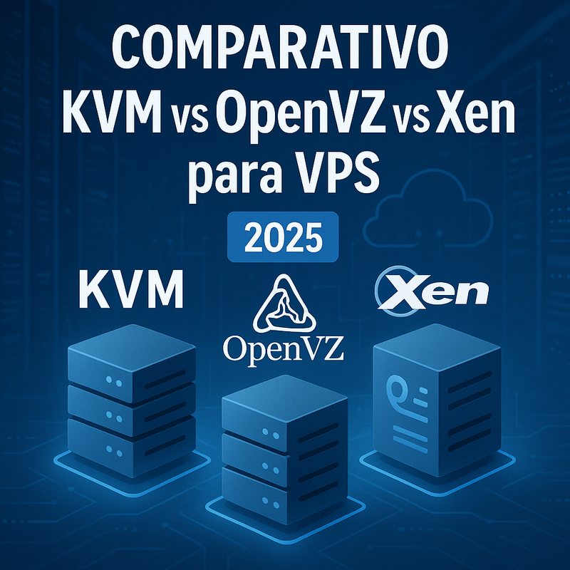 Uma imagem sobre Comparativo KVM vs OpenVZ vs Xen para VPS em 2025