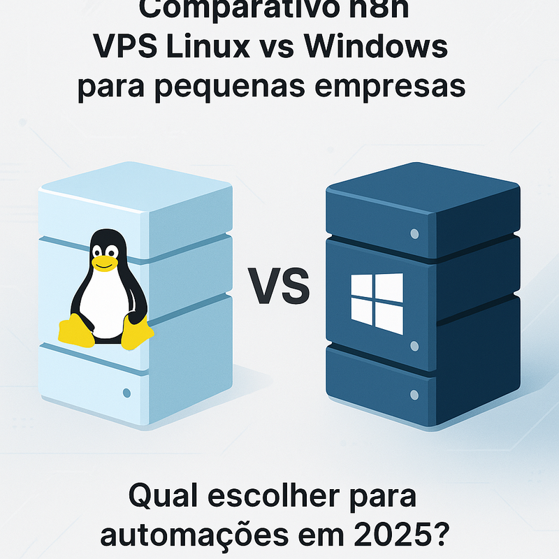 Uma imagem sobre Comparativo n8n VPS Linux vs Windows para pequenas empresas