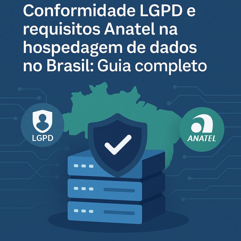 Conformidade LGPD e requisitos Anatel na hospedagem de dados no Brasil: Guia completo