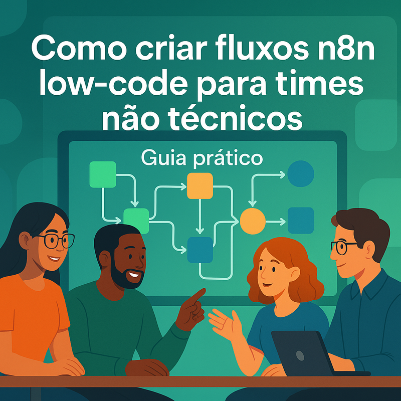 Uma imagem sobre Como criar fluxos n8n low-code para times não técnicos