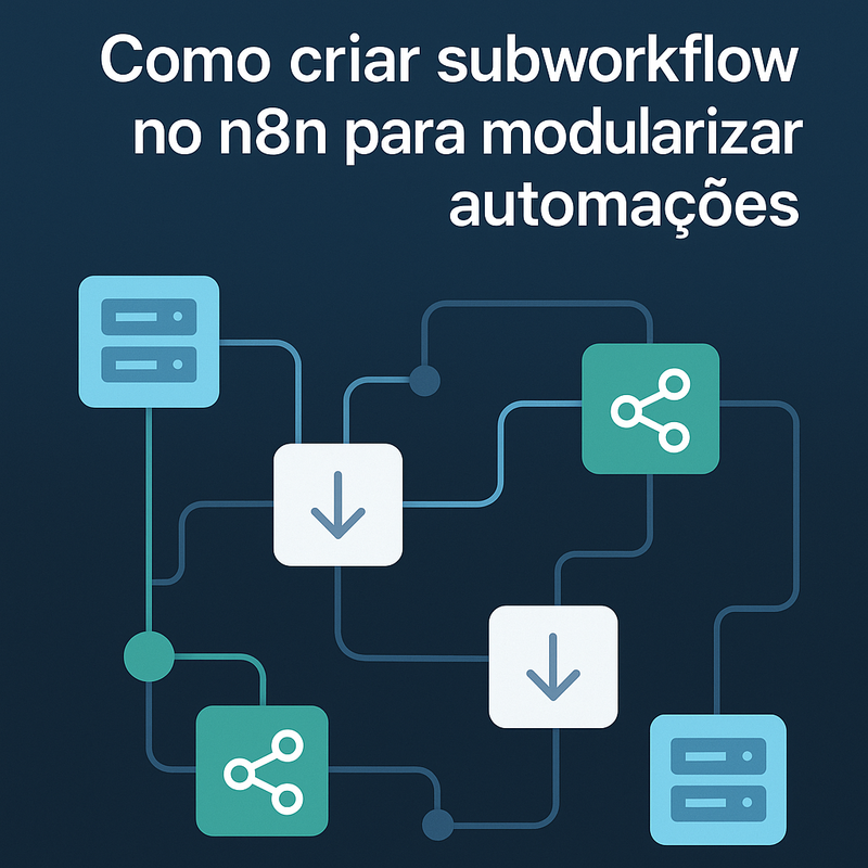 Uma imagem sobre Como criar subworkflow no n8n para modularizar automações