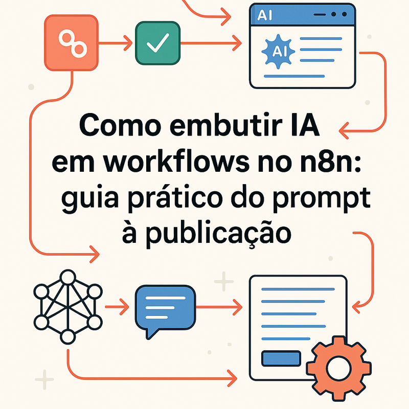 Uma imagem sobre Como embutir IA em workflows no n8n: guia prático