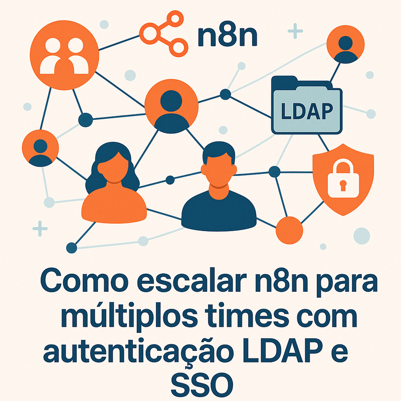Uma imagem sobre Como escalar n8n para múltiplos times com LDAP e SSO