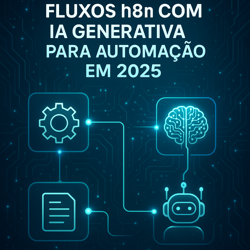 Uma imagem sobre Fluxos n8n com IA generativa para automação 2025