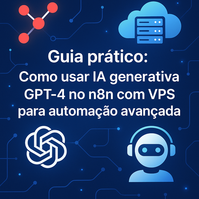 Uma imagem sobre IA generativa GPT-4 no n8n VPS: automação avançada