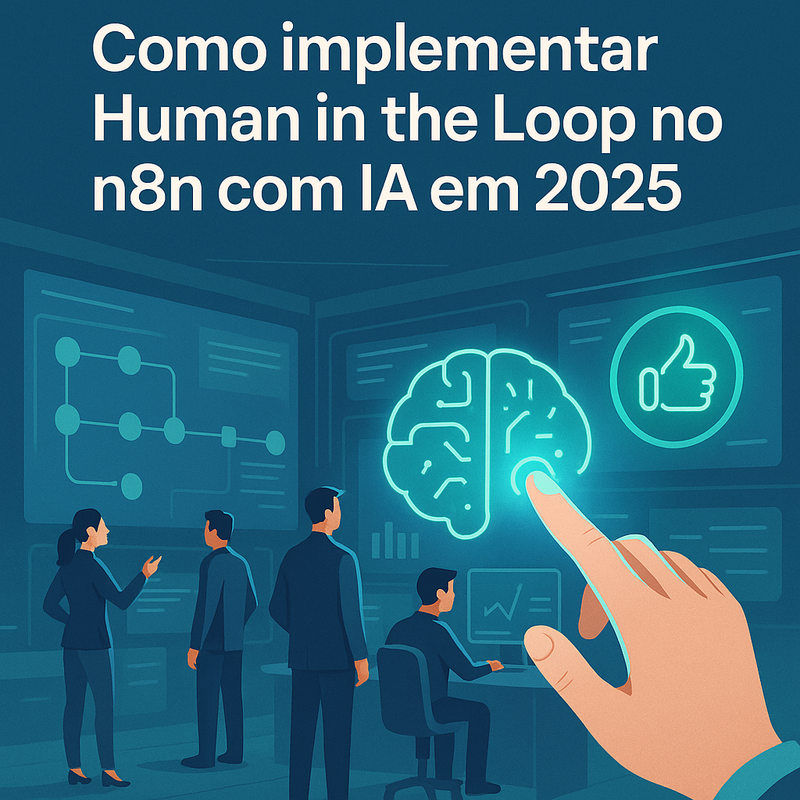Uma imagem sobre Implementar Human in the Loop no n8n com IA em 2025