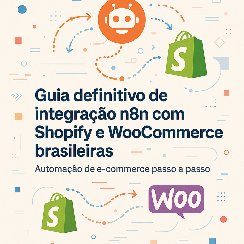 Uma imagem sobre Integração n8n com Shopify e WooCommerce brasileiras