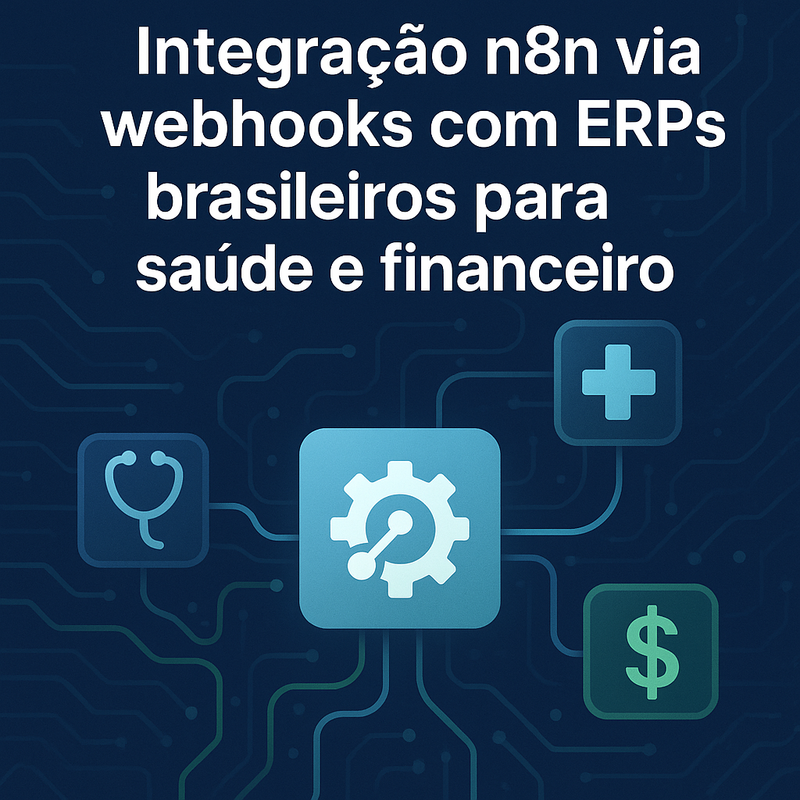 Como fazer integração n8n via webhooks com ERPs brasileiros para saúde e financeiro