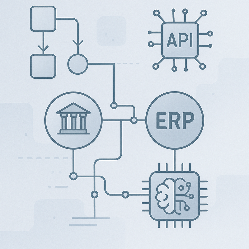 Uma imagem sobre Como integrar n8n com bancos, ERP, APIs e IA