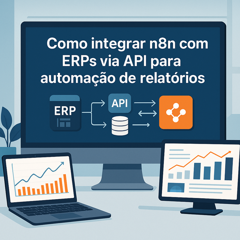 Uma imagem sobre Como integrar n8n com ERPs via API e gerar relatórios
