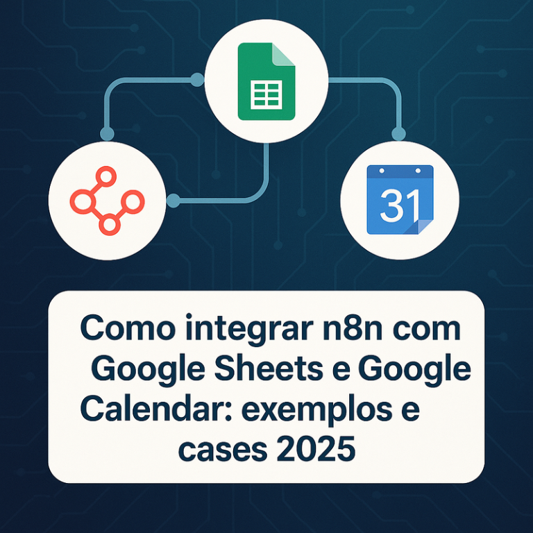Como integrar n8n com Google Sheets e Google Calendar: exemplos e cases 2026