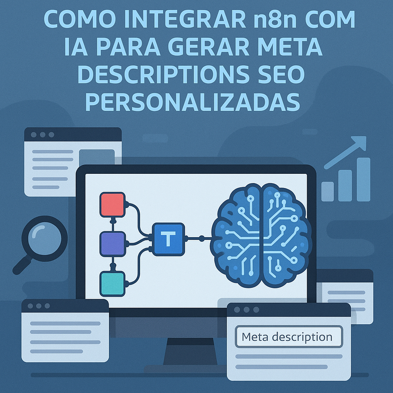Uma imagem sobre Como integrar n8n com IA para gerar meta descriptions SEO