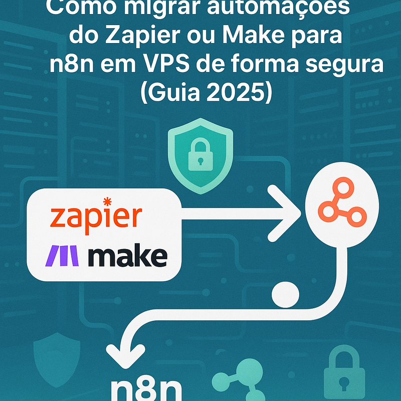 Como migrar automações do Zapier ou Make para n8n em VPS de forma segura (Guia 2025)