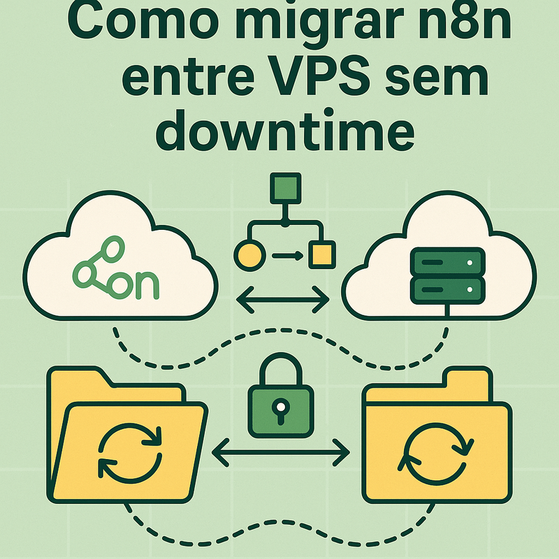 Uma imagem sobre Como migrar n8n entre VPS sem downtime