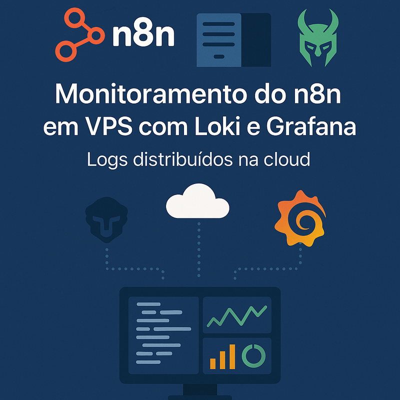 Monitoramento do n8n em VPS com Loki e Grafana: logs distribuídos na cloud