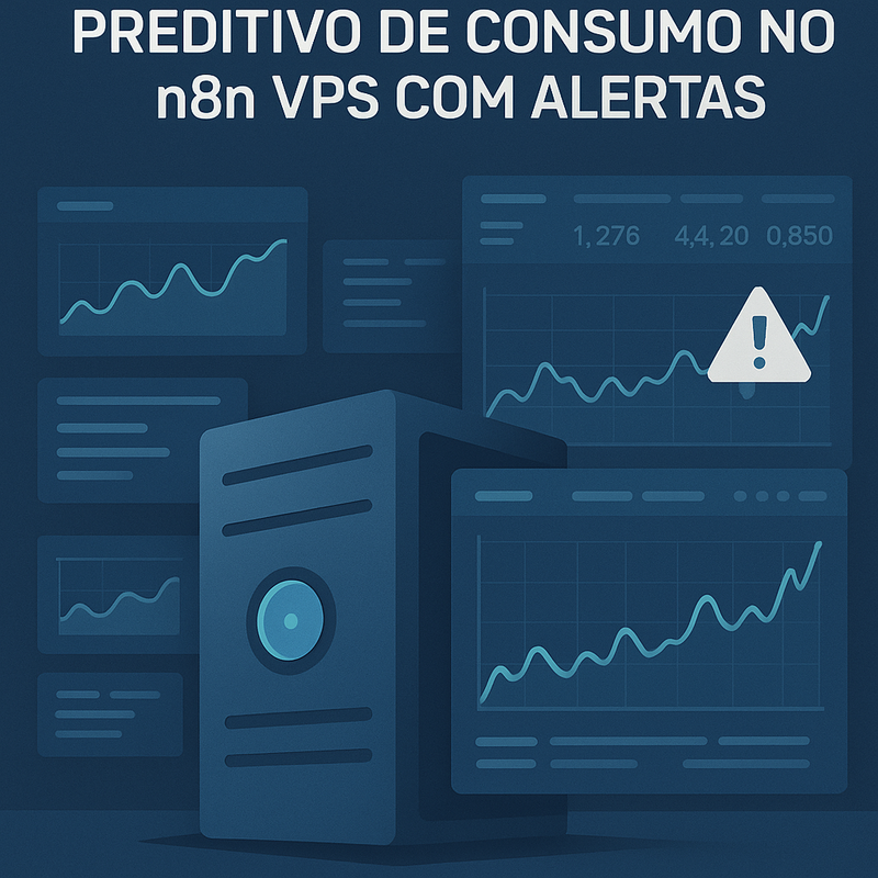 Uma imagem sobre Monitoramento preditivo de consumo no n8n VPS com alertas