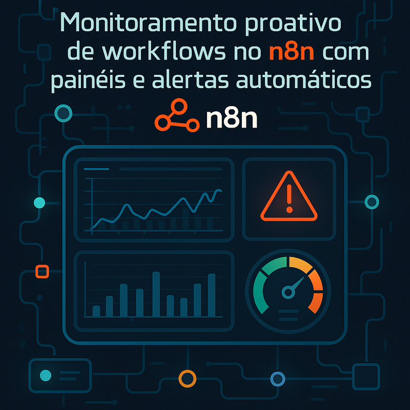 Monitoramento proativo de workflows no n8n com painéis e alertas automáticos