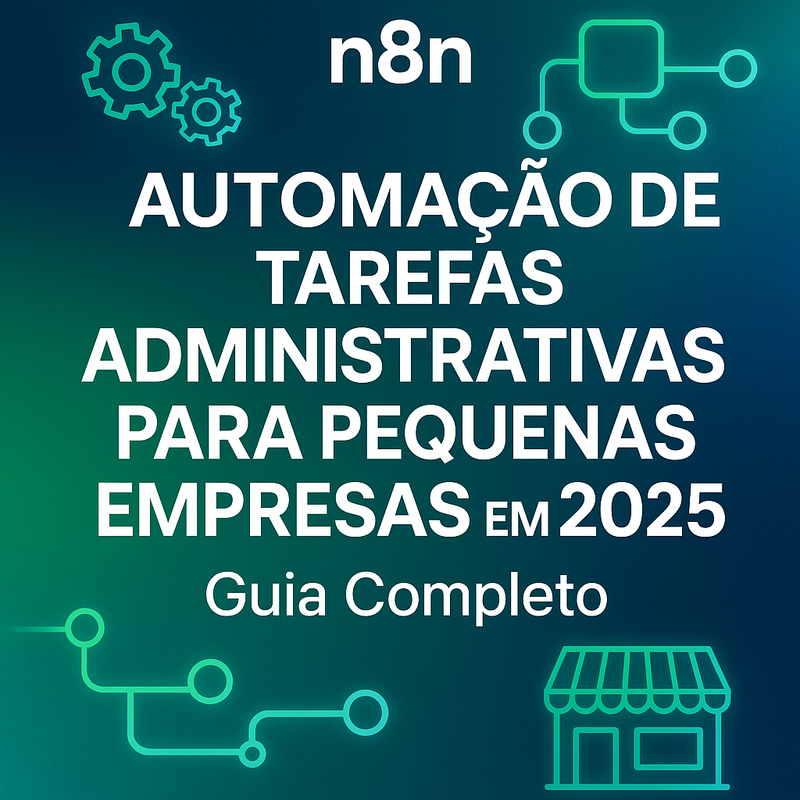 Uma imagem sobre n8n automação tarefas administrativas pequenas empresas 2025