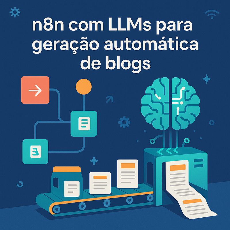 n8n com LLMs para geração automática de blogs: exemplos de fluxos avançados