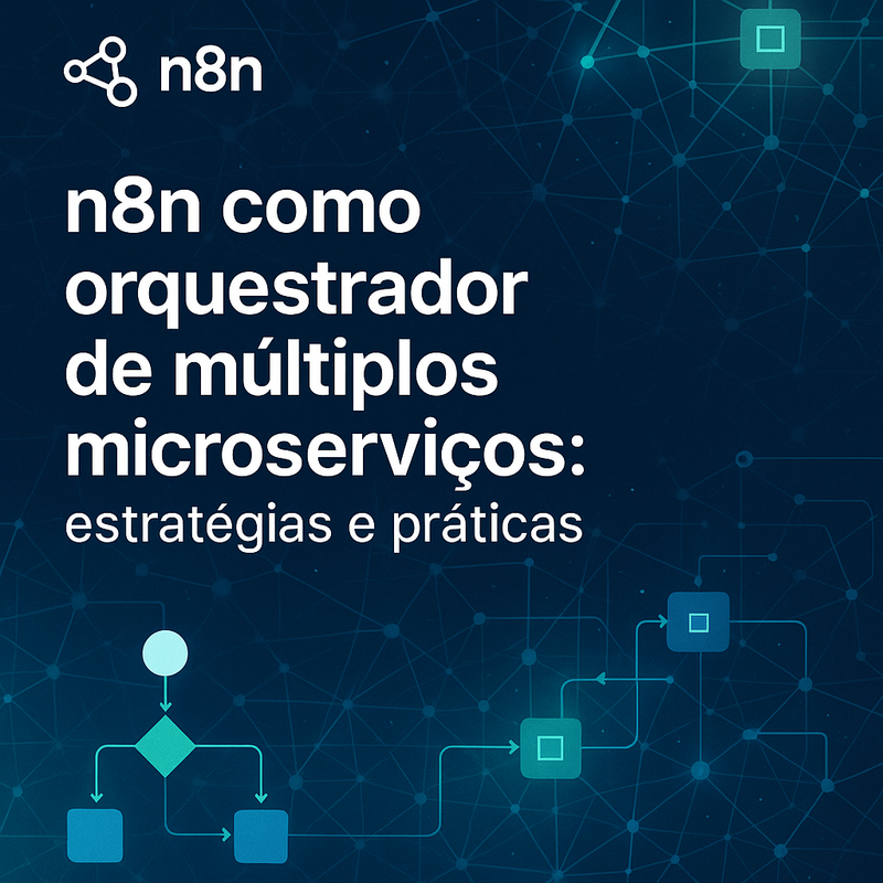 Uma imagem sobre n8n como orquestrador de múltiplos microserviços
