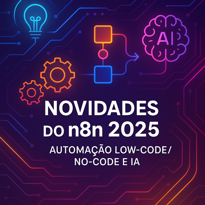 Uma imagem sobre Novidades n8n 2025: Automação low-code/no-code e IA